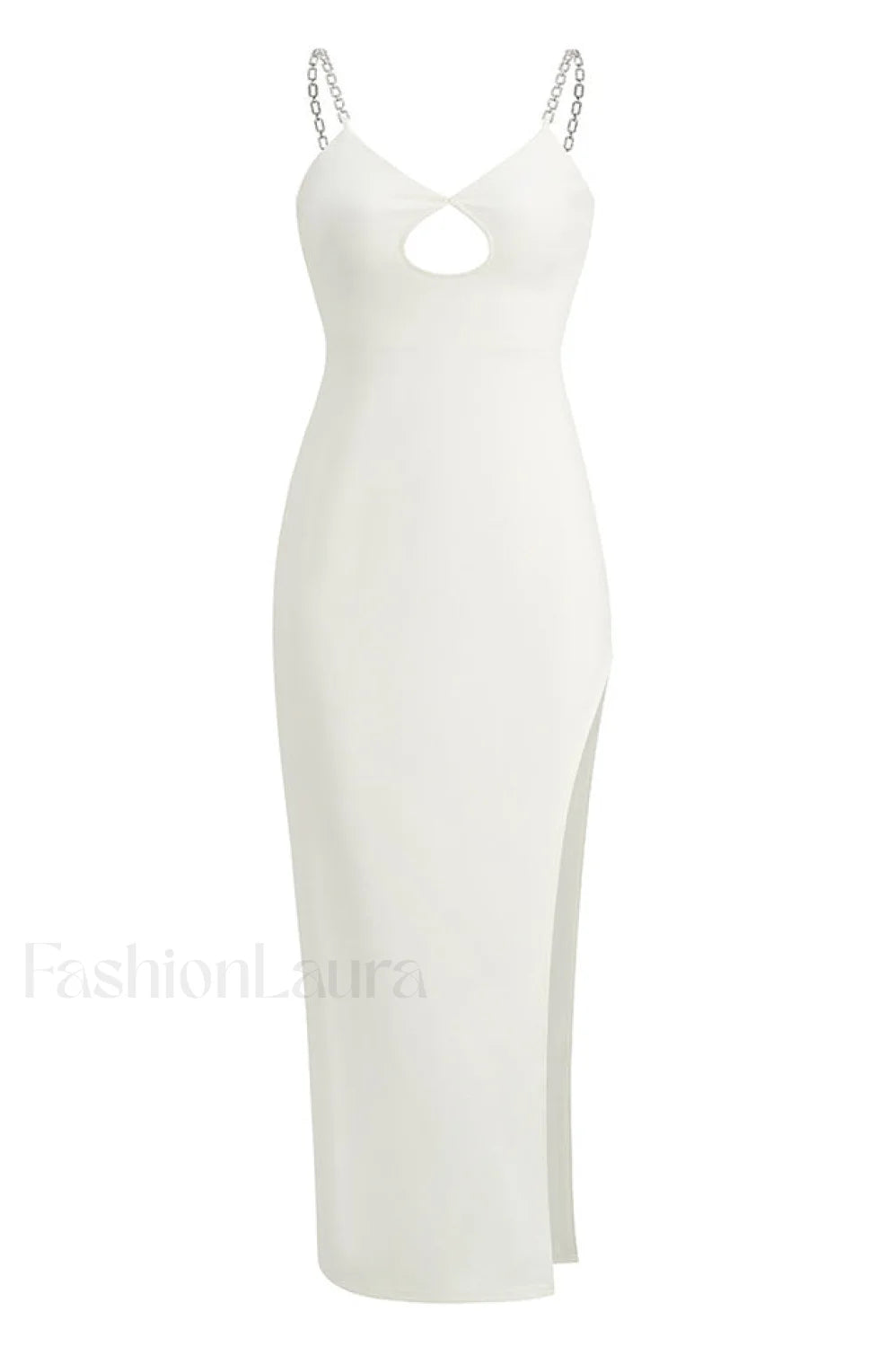 All About Love Charming Chain Sling Dress XS / White