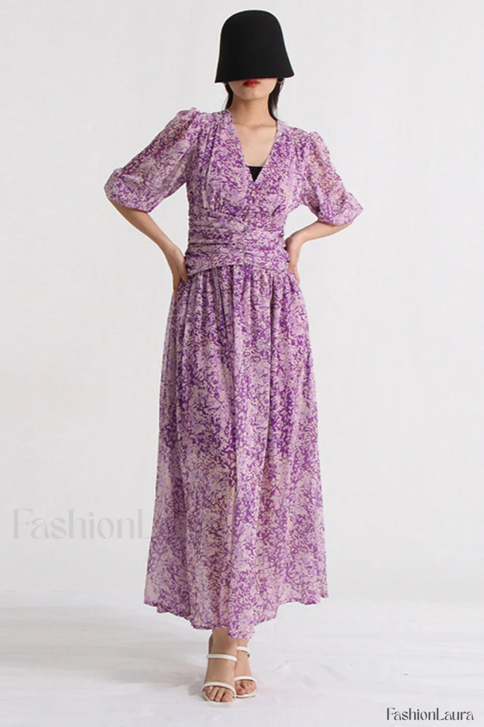 Aurier Printed Stylish Midi Dress