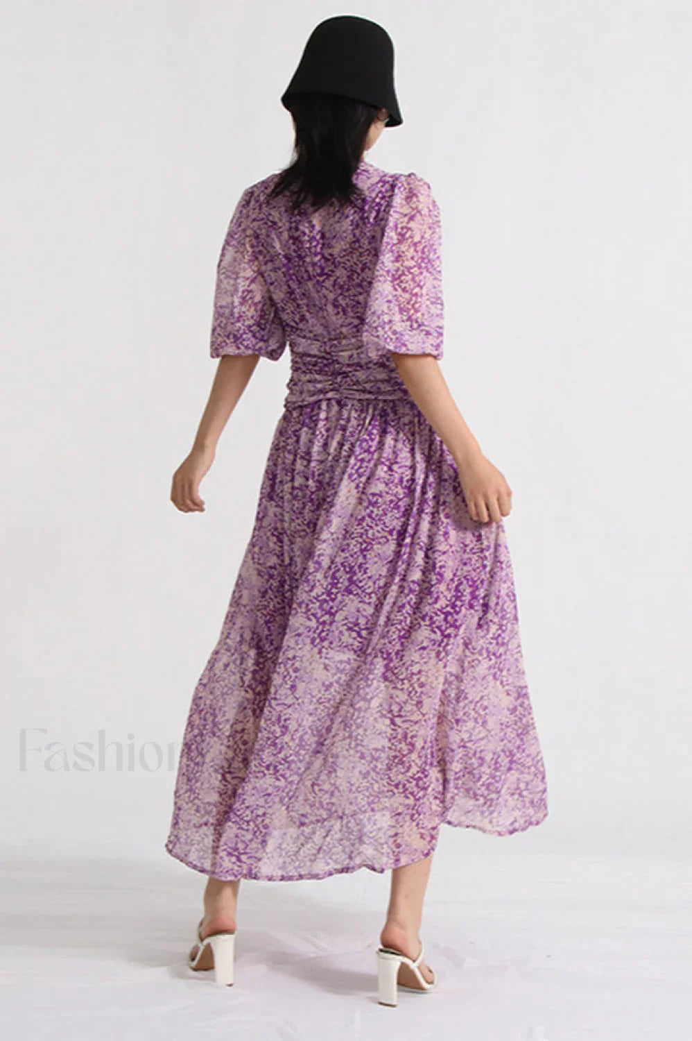 Aurier Printed Stylish Midi Dress