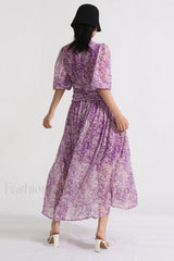 Aurier Printed Stylish Midi Dress