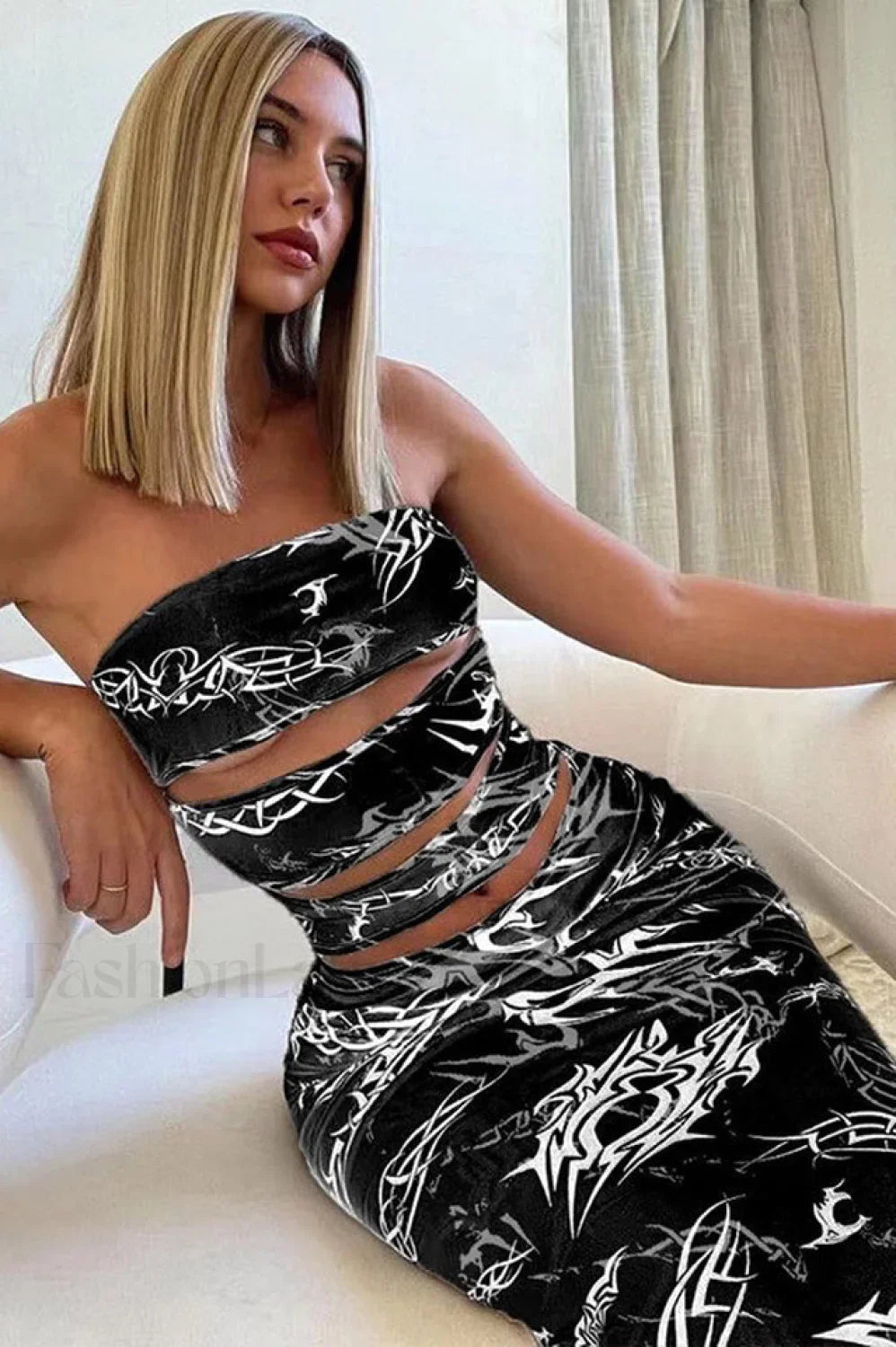 Bad Babe Stylish Mesh Maxi Dress M / 4#