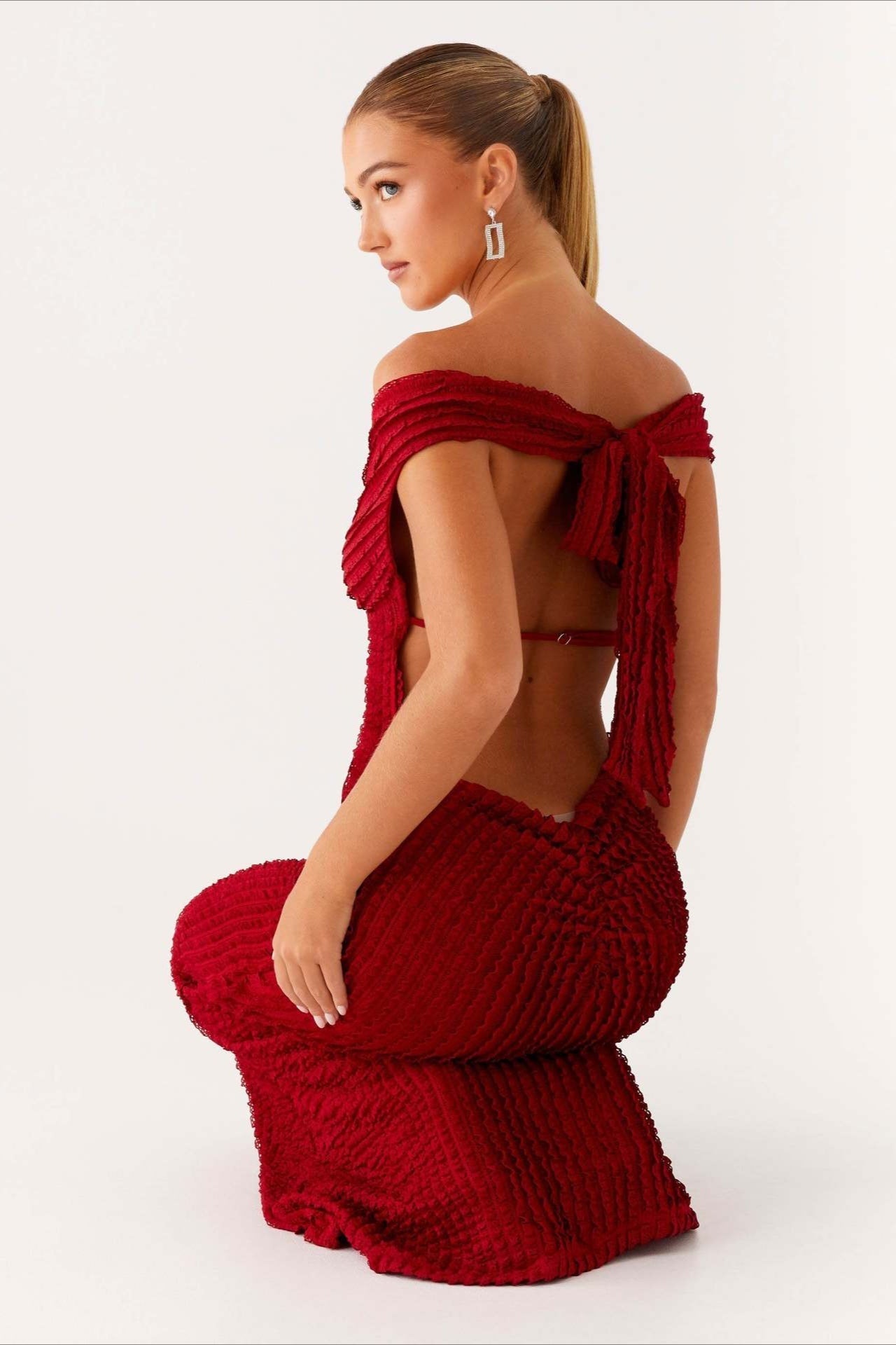 Sexy Strappy Backless Solid Bodycon Evening Maxi Sweater Dress