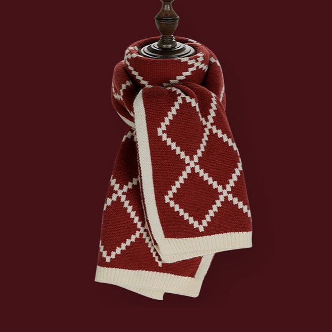 Chunky Knit Cozy Winter Christmas Scarf