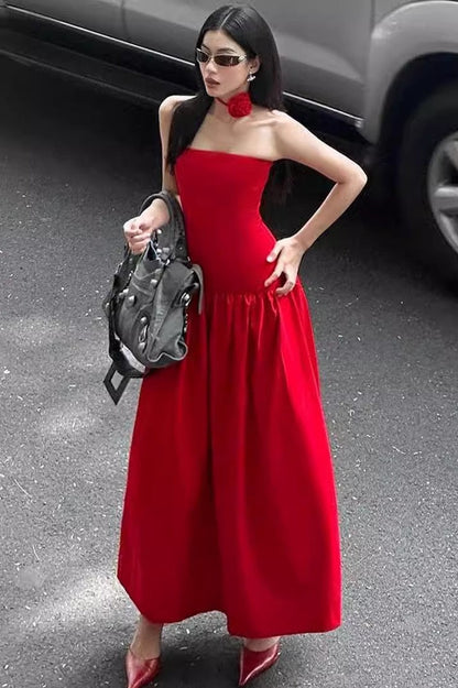 Floral Ruched Waist Party Dress