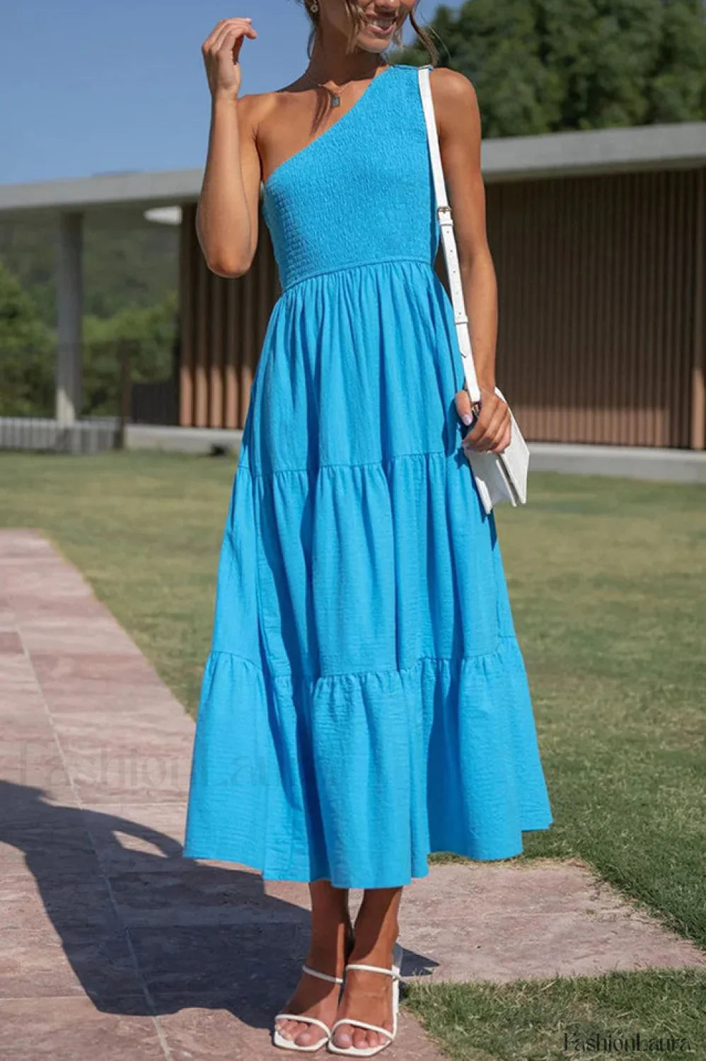 Cassy One Stylish Shoulder Abigail Dress S / 3#