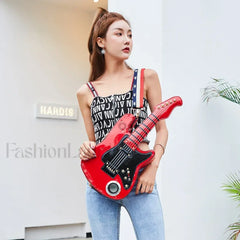 Cool Retro Violin British Style Novelty Personality Gothic Bag RED