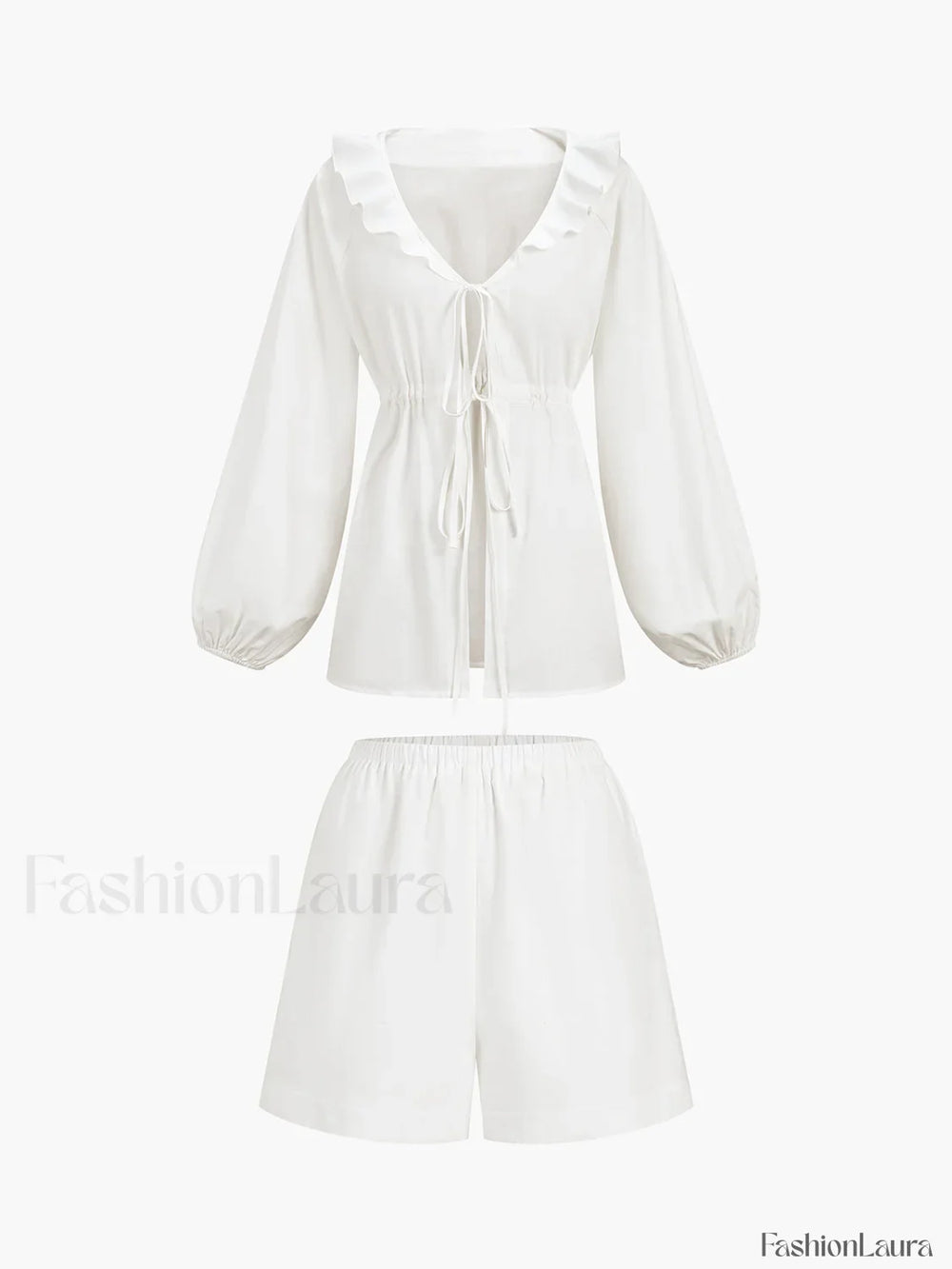 Cotton & Linen Cowgirl Melody Two Piece Shorts Set Short Sets