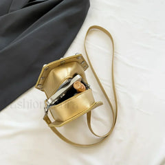 Creative PU Coffin Shape Embroidery Phone Office Travel Bag