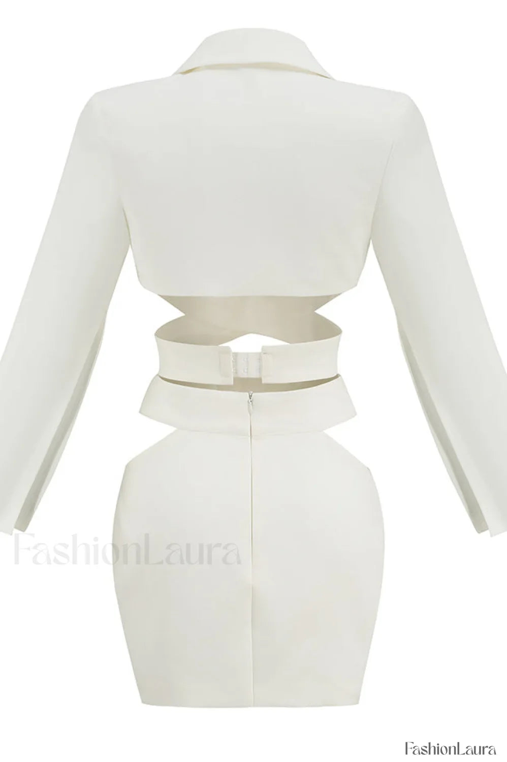 Cut Out Blazer Top Graceful + Mini Skirt Set