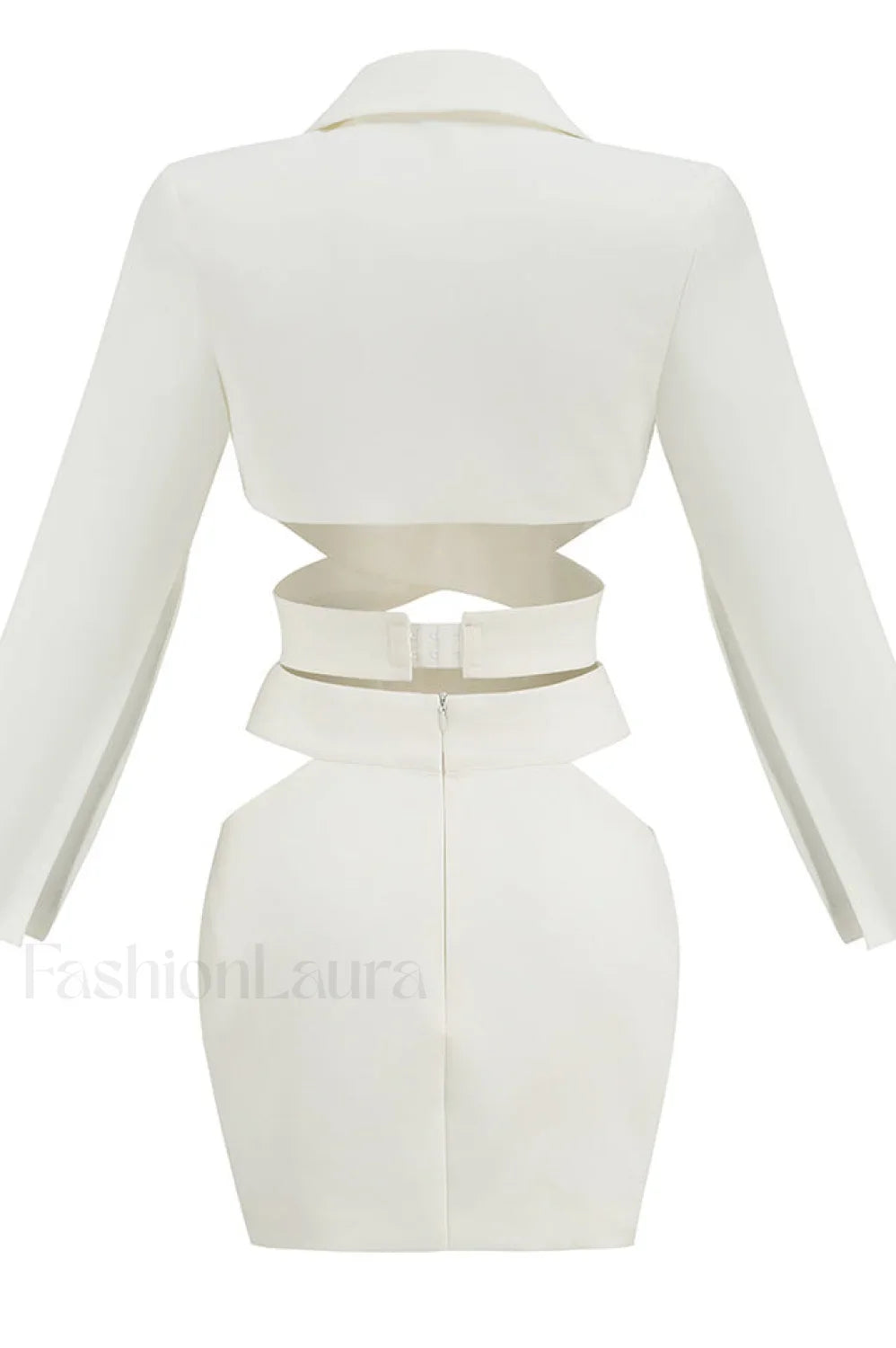 Cut Out Blazer Top Graceful + Mini Skirt Set