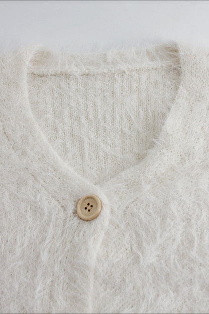 V Neck Button Long Sleeve Christmas Cardigan