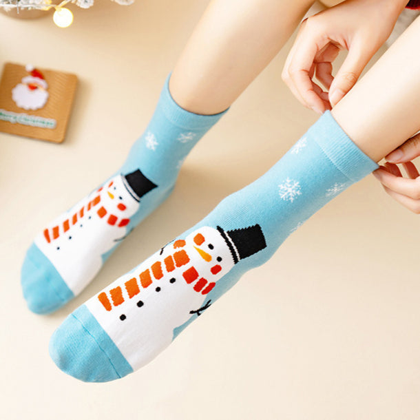 Mid Calf Casual Christmas Socks