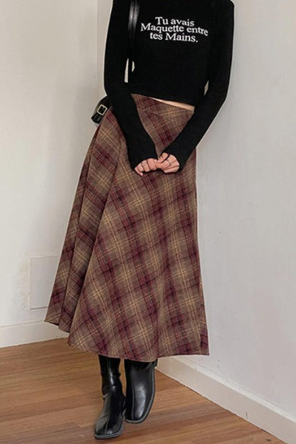 Vintage Red Mohair Christmas Skirt