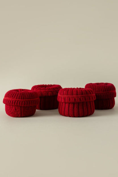 Ribbed Slouchy   Christmas Leg Warmers