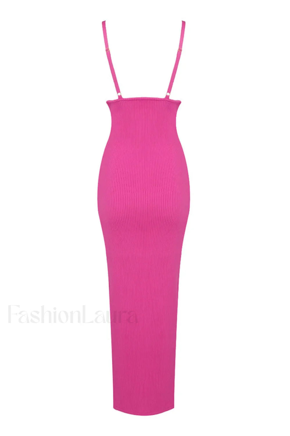 Draped Bustier Stylish Ribbed Midi Dress