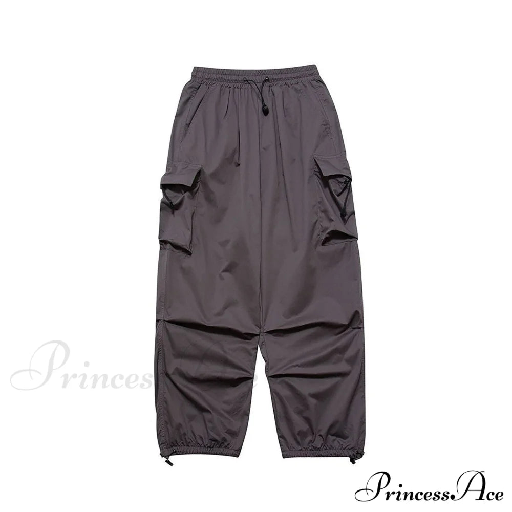 Drawstring Pocket Tech Joggers Trousers Pantalon