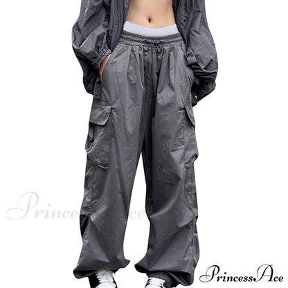 Drawstring Pocket Tech Joggers Trousers Pantalon