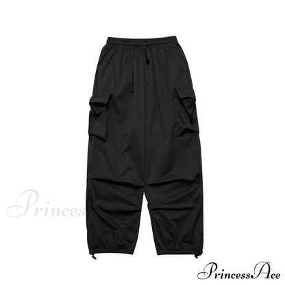 Drawstring Pocket Tech Joggers Trousers Pantalon