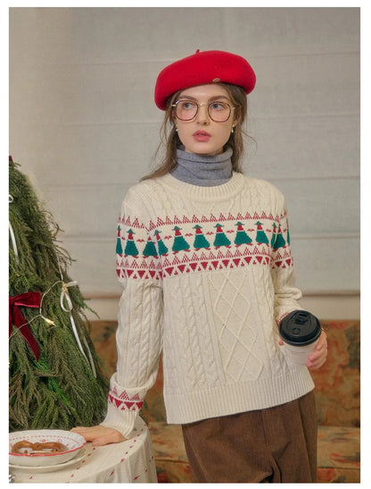 Christmas Tree Vintage Fair Isle Sweater