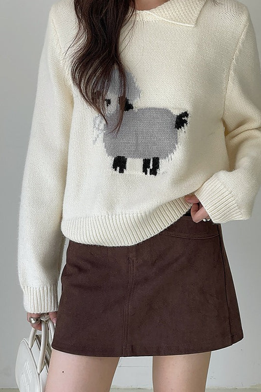 A-Line Mini Tassel Waist Christmas Skirt