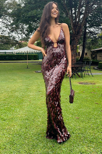 Low Cut Sleeveless Slip Dress