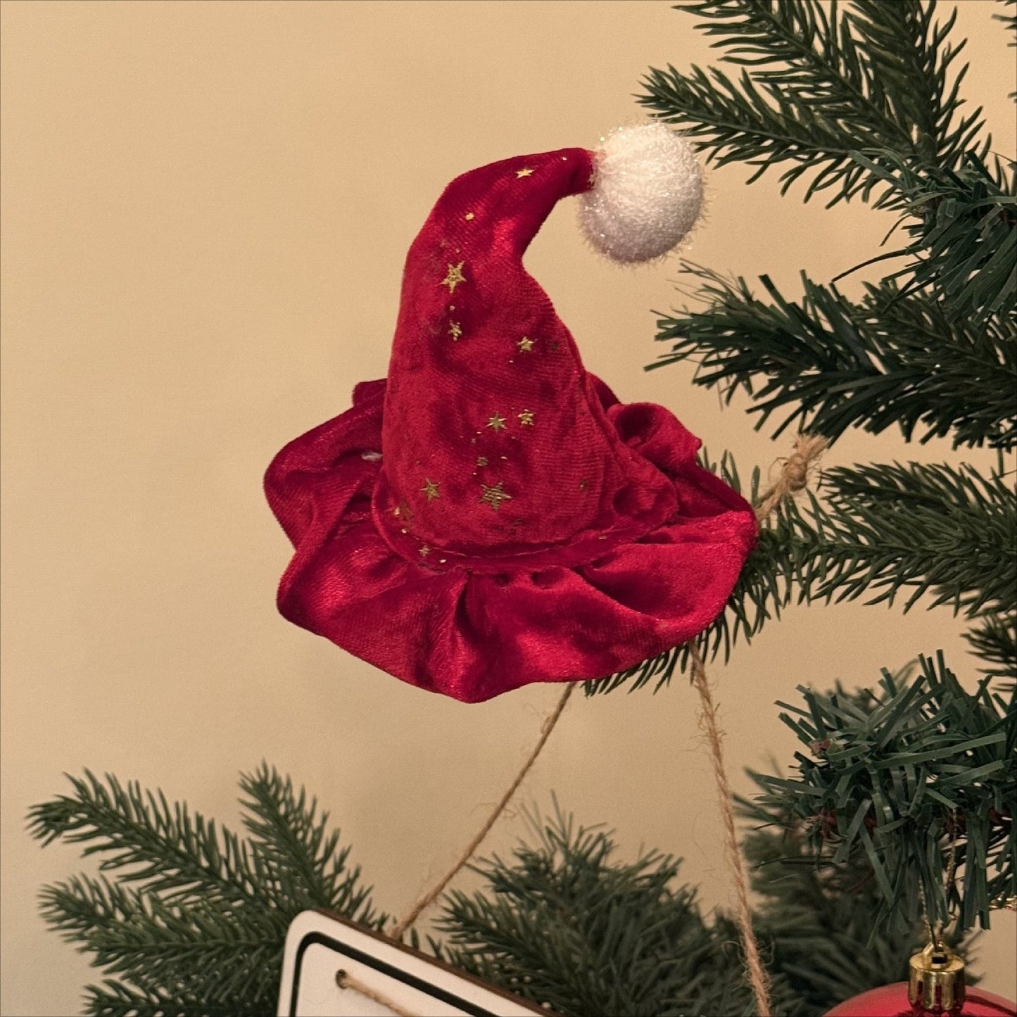 Red Star 3D Christmas Cap Cute Hair Accessory