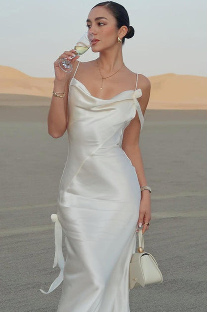 Chic Satin Maxi Slip Dress