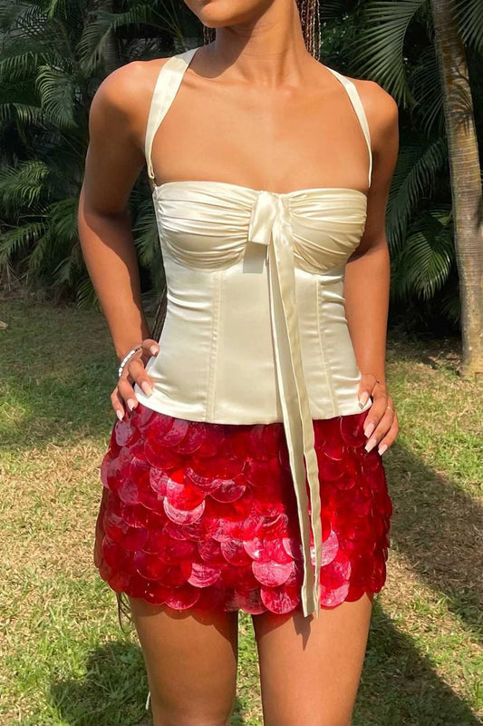 Sequin Bodycon Mini Christmas Skirt