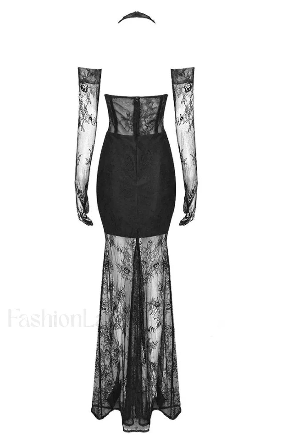 Elsa Halterneck Stylish See through Maxi Dress