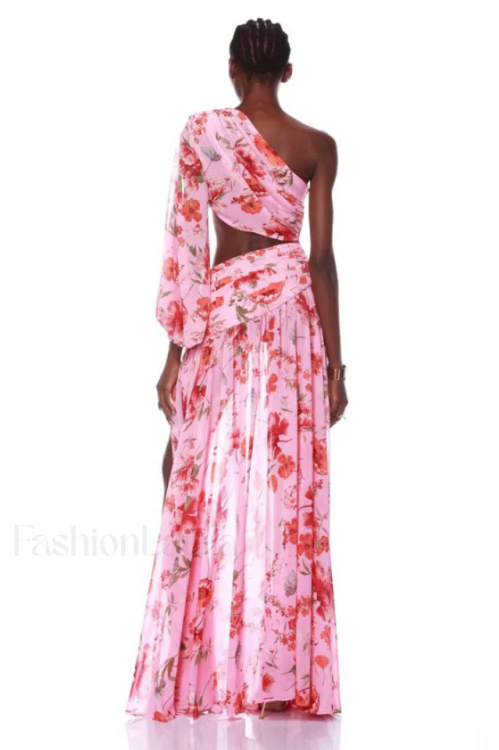 Emily Printed Stylish One Shoulder Dress