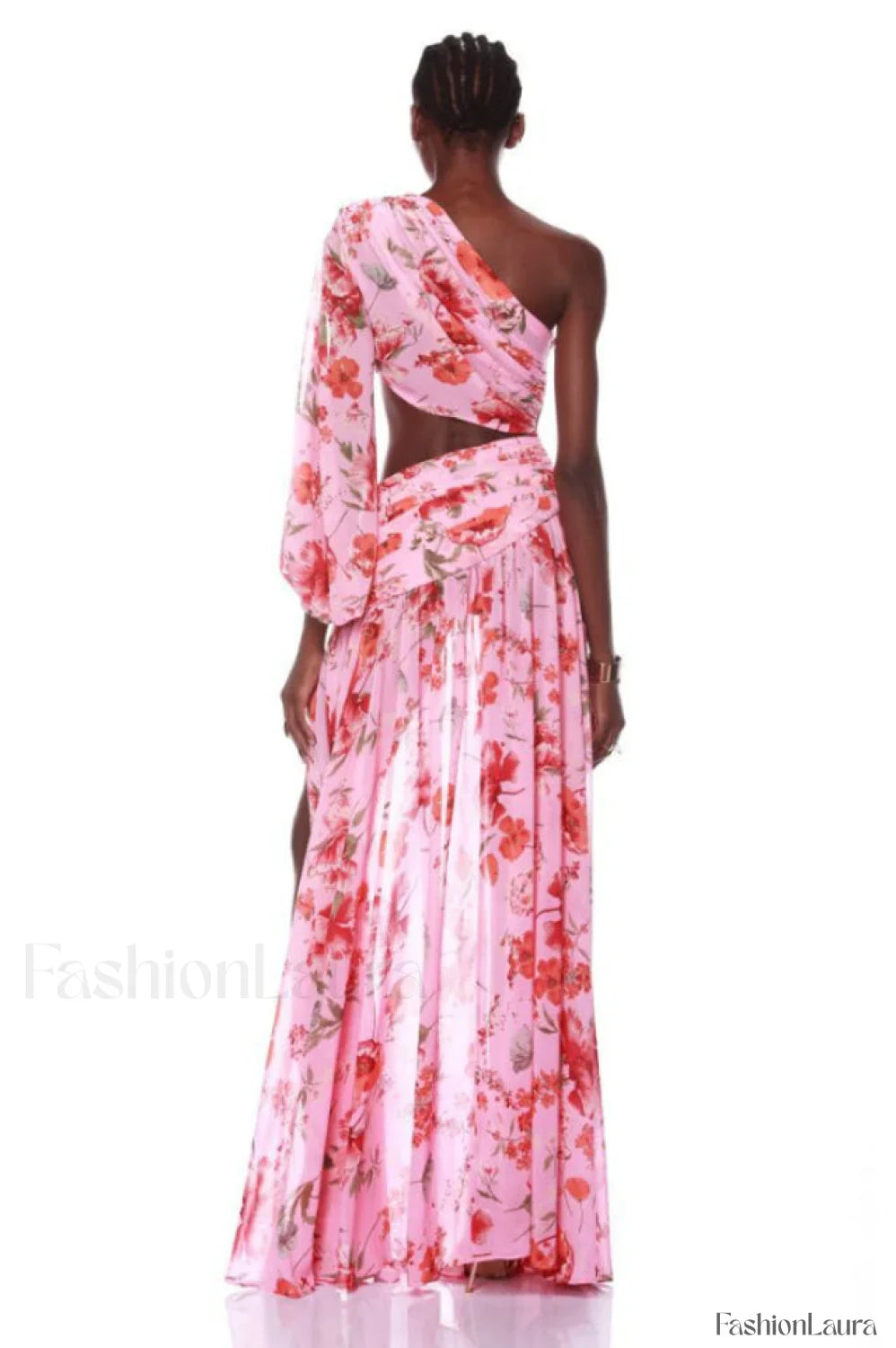 Emily Printed Stylish One Shoulder Dress
