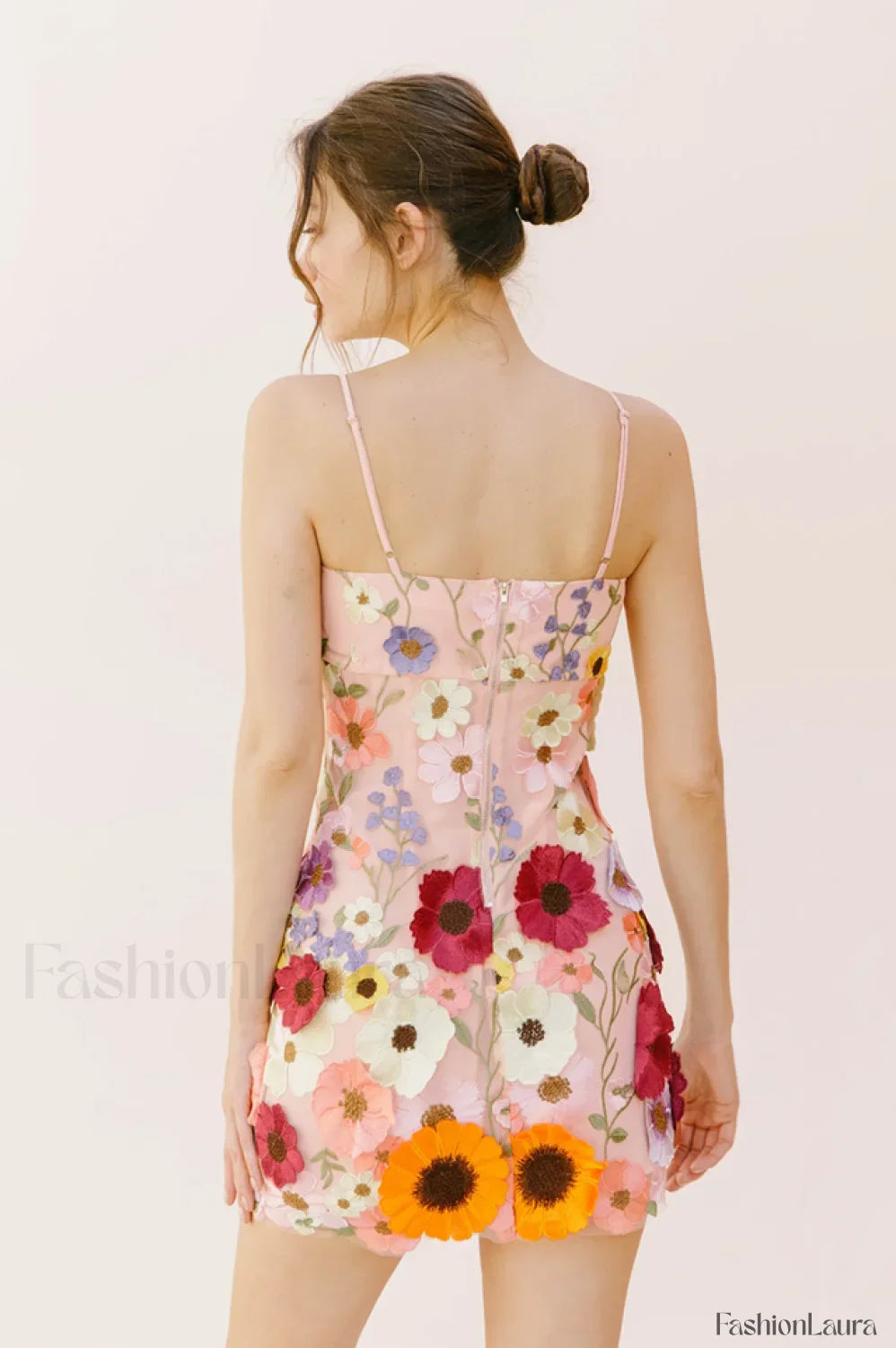 Estelle Floral Stylish Embroidered Mini Dress