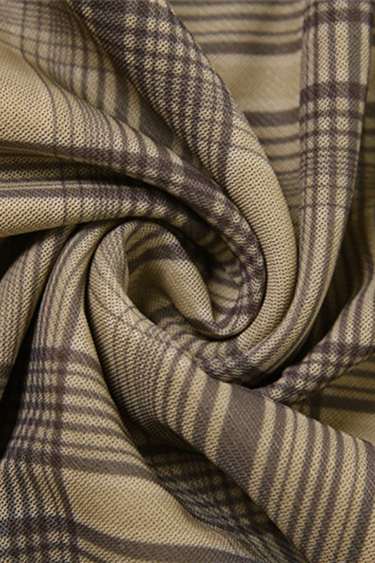 Plaid High Waist Bodycon Christmas Skirt