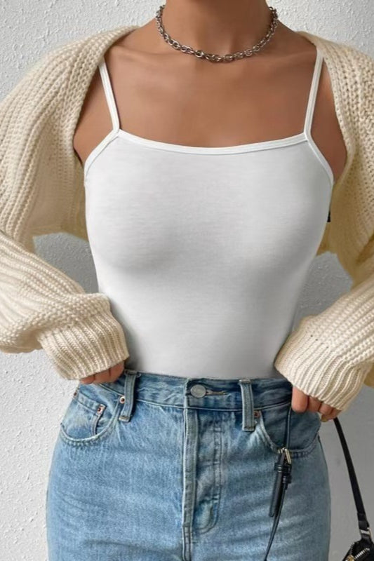 Ribbed Knit Long Sleeve Christmas Cardigan