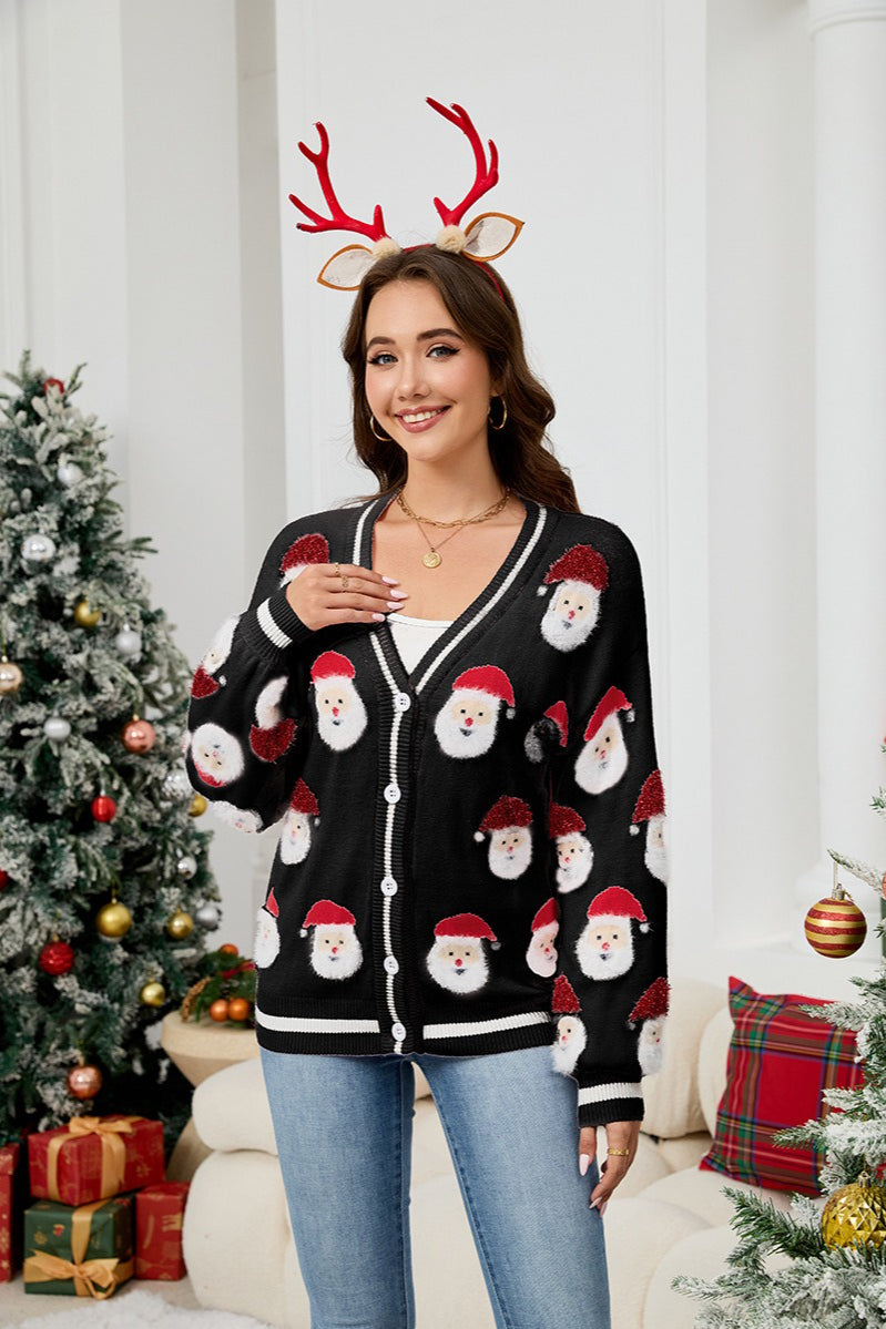 Santa Knit Christmas Cardigan