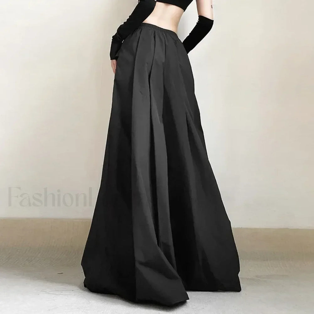 Gothic Emo Techwear Baggy Pants for Women with Vintage Flair