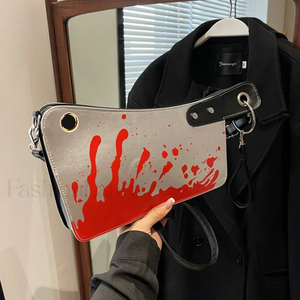 Gothic Unique Design PU Knife Shaped Halloween Clutch Bag