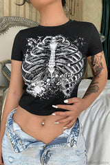 Graphic Slim Fit Short Sleeve T-Shirt Black / S
