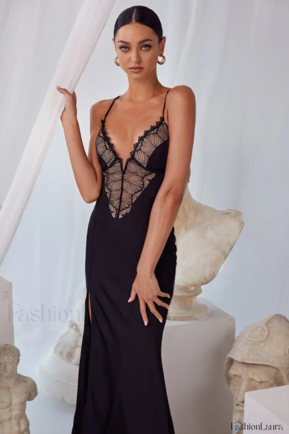 Greta Black Stylish Maxi Dress