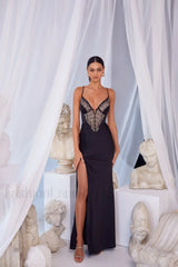 Greta Black Stylish Maxi Dress