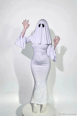 HalloweenGhost Lady Cosplay Dress White / S