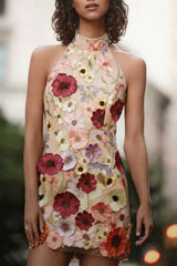 Hariet 3D Stylish Floral Embroidered Dress