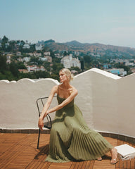 Bustier Sleeveless Midi Dress