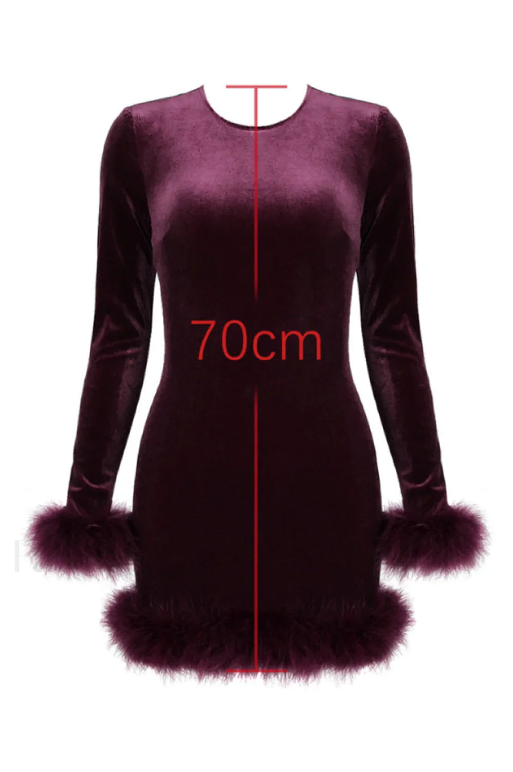 Lavinia Mulberry Stylish Velvet Mini Dress