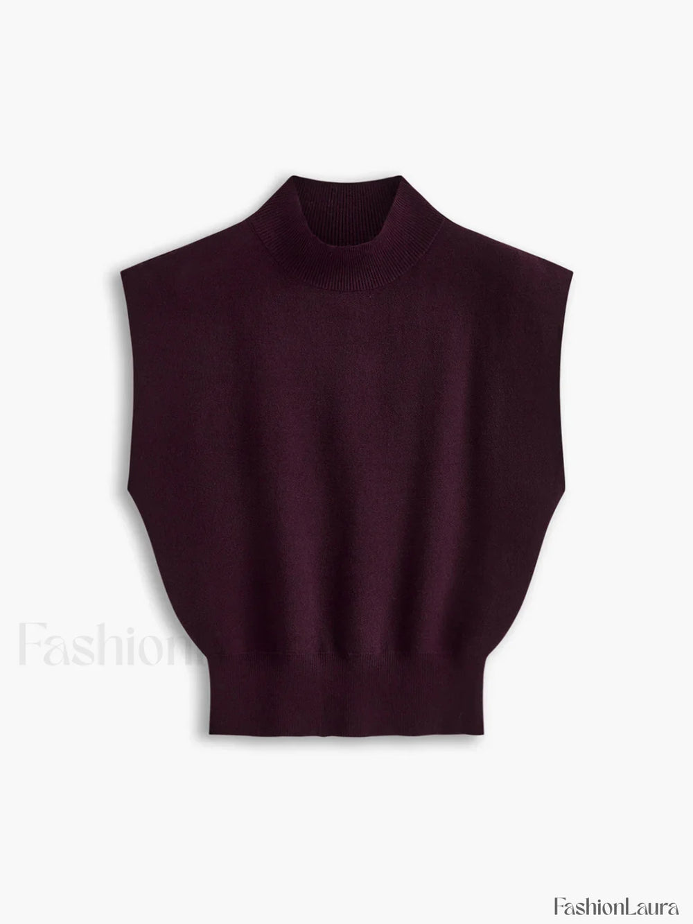 Leisurely Solid Pullover Sweater Vest Burgundy / XS Sweater Vests