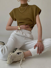 Leisurely Solid Pullover Sweater Vest Sweater Vests