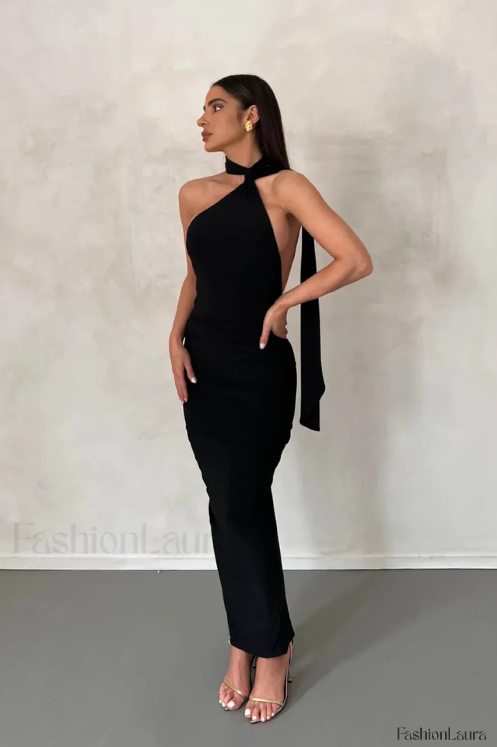 Leoni Elegant Midi Dress