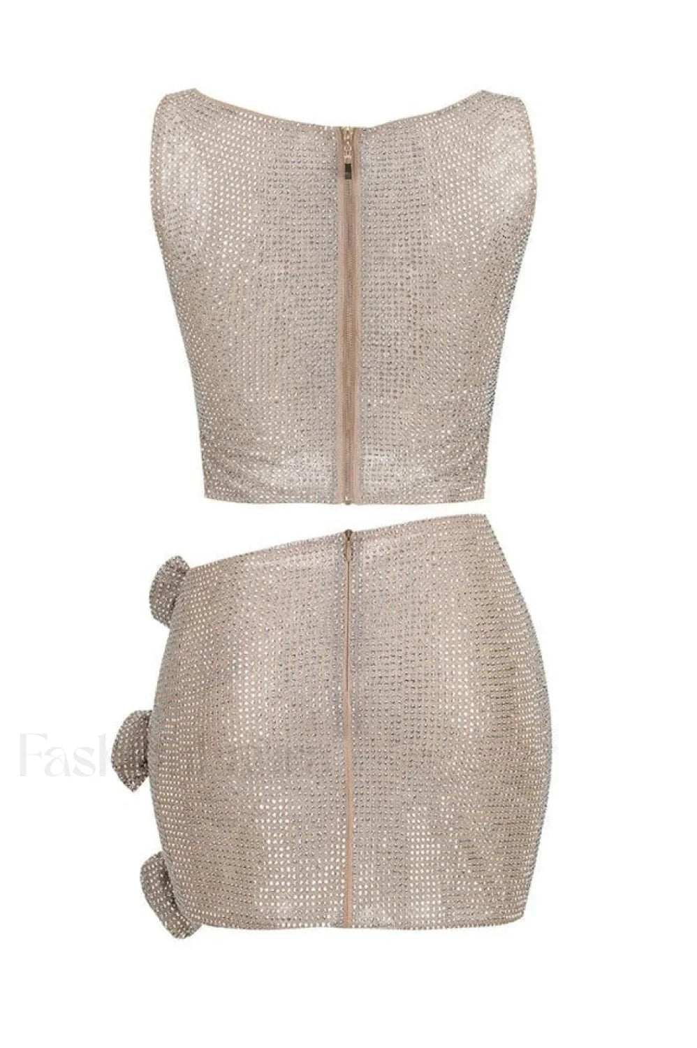 Linne Cutout Top Charming & Skirt Set