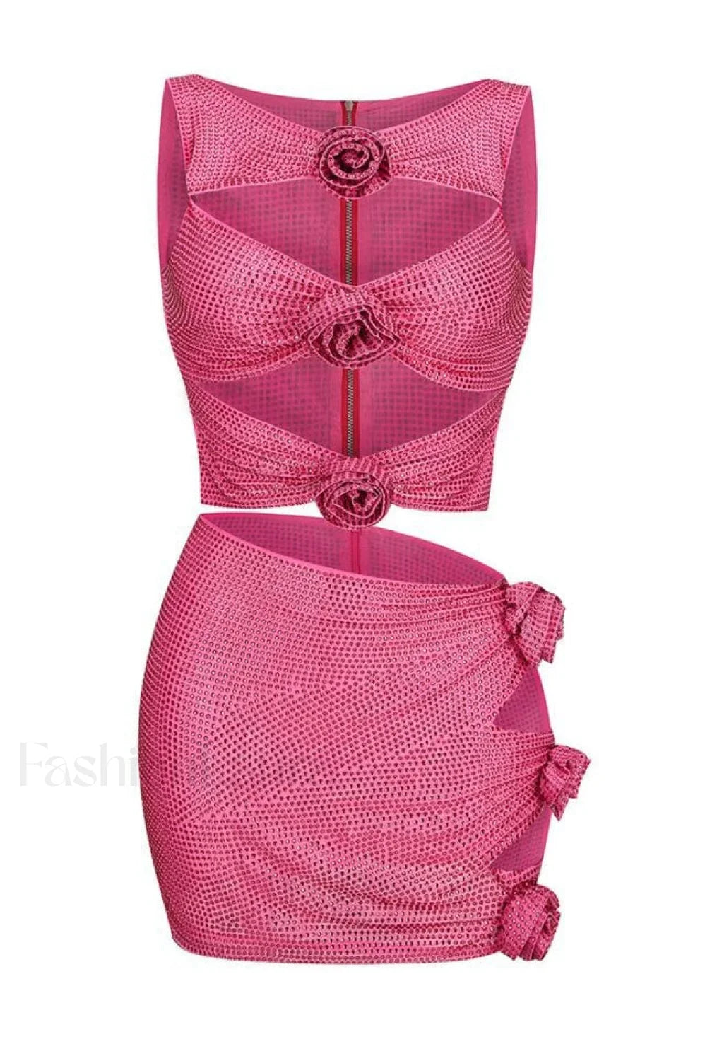 Linne Cutout Top Charming & Skirt Set XS / 1#