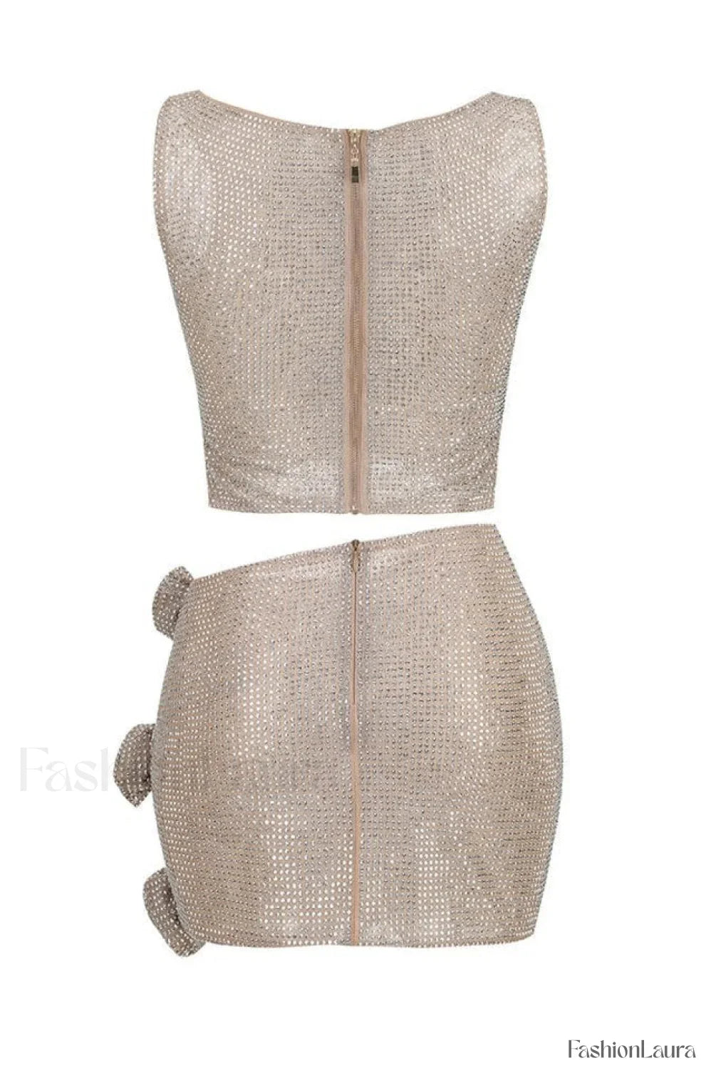 Linne Cutout Top Charming & Skirt Set